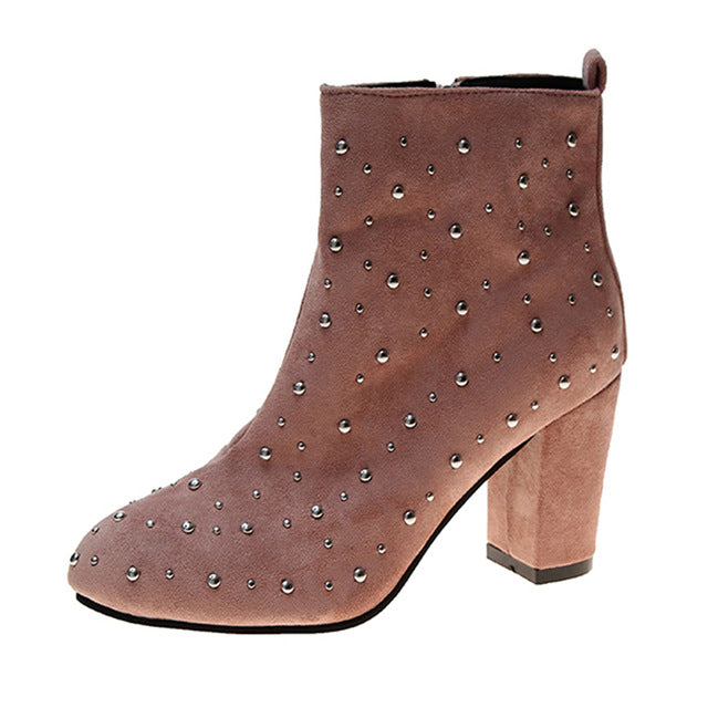 The Polka Dot Crystal Ankle Boots