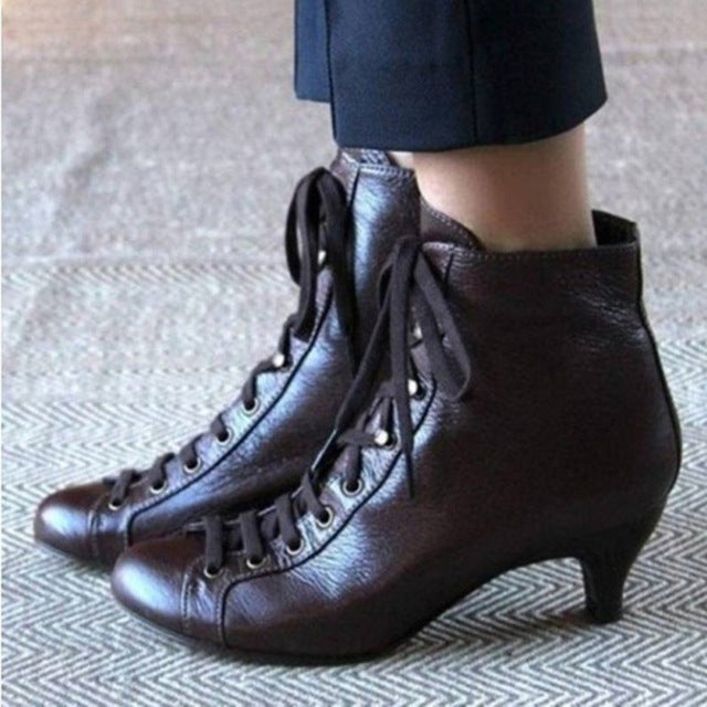 The Kitten Heel Ankle Booties