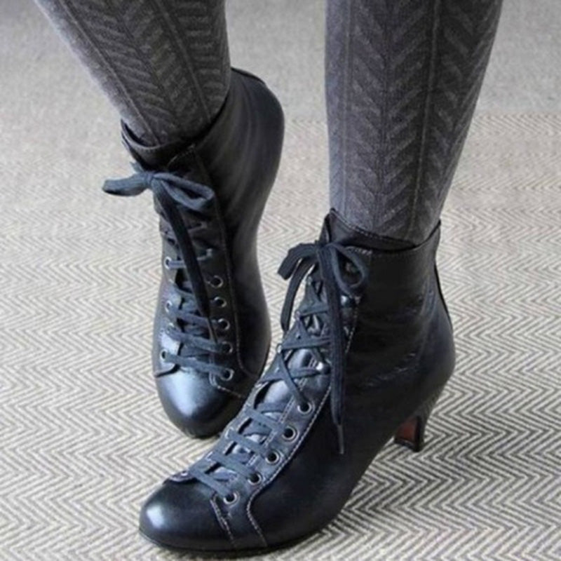 The Kitten Heel Ankle Booties