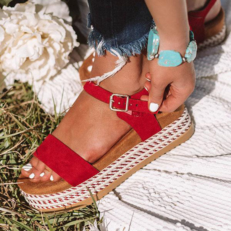 The Evie Summer Wedge Sandals