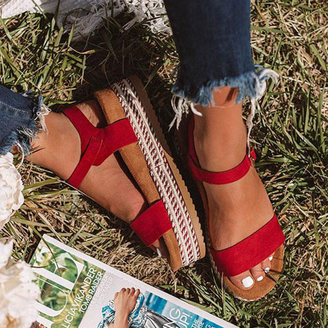 The Evie Summer Wedge Sandals