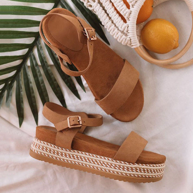 The Evie Summer Wedge Sandals