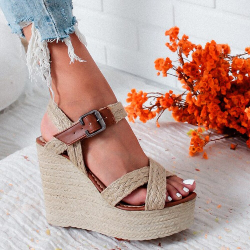 The Avery Beach Wedge Sandals