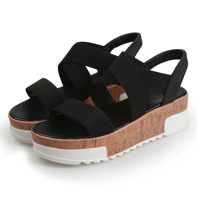 The Anya Summer Wedge Sandals