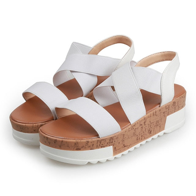 The Anya Summer Wedge Sandals