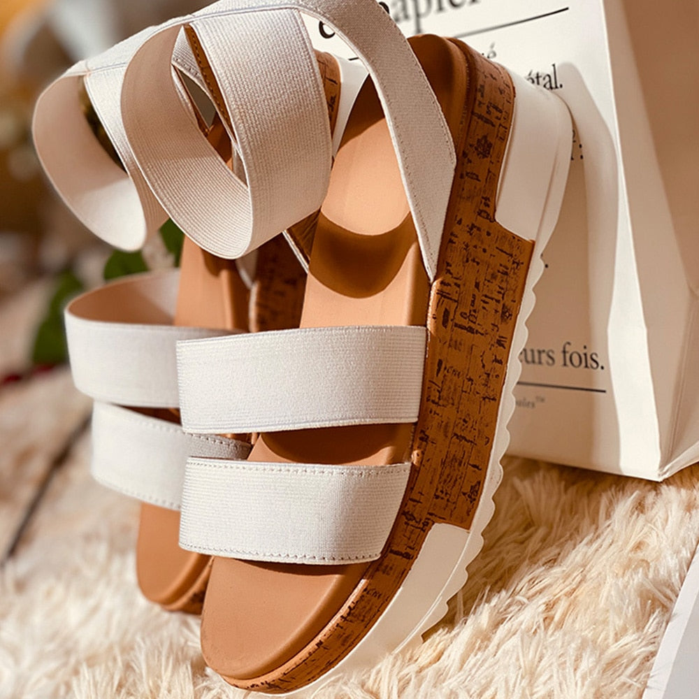 The Anya Summer Wedge Sandals