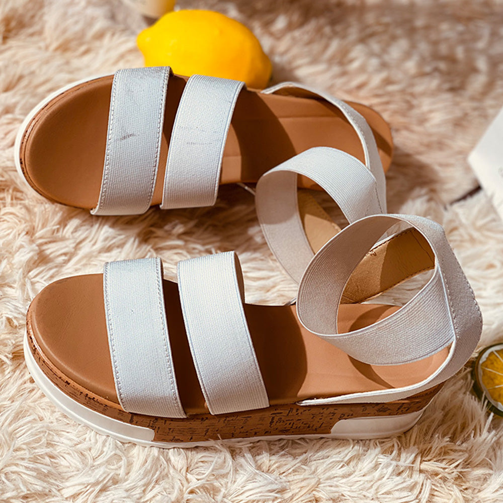 The Anya Summer Wedge Sandals