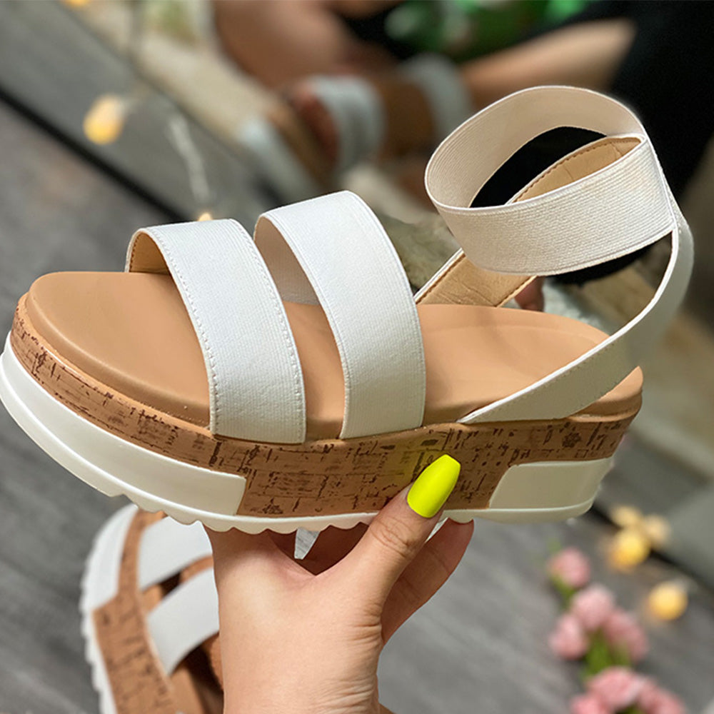 The Anya Summer Wedge Sandals