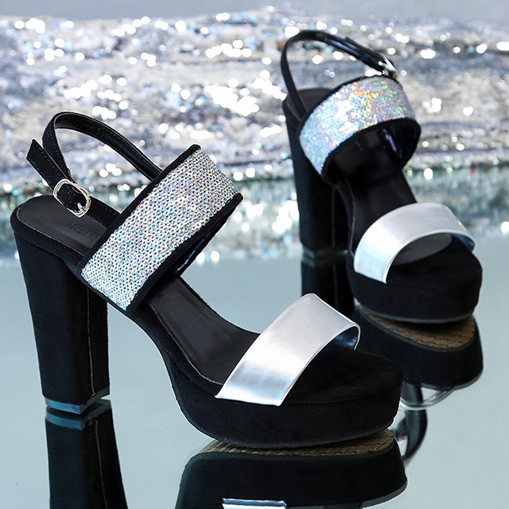 The Sequin Bohemian High Heel Sandals