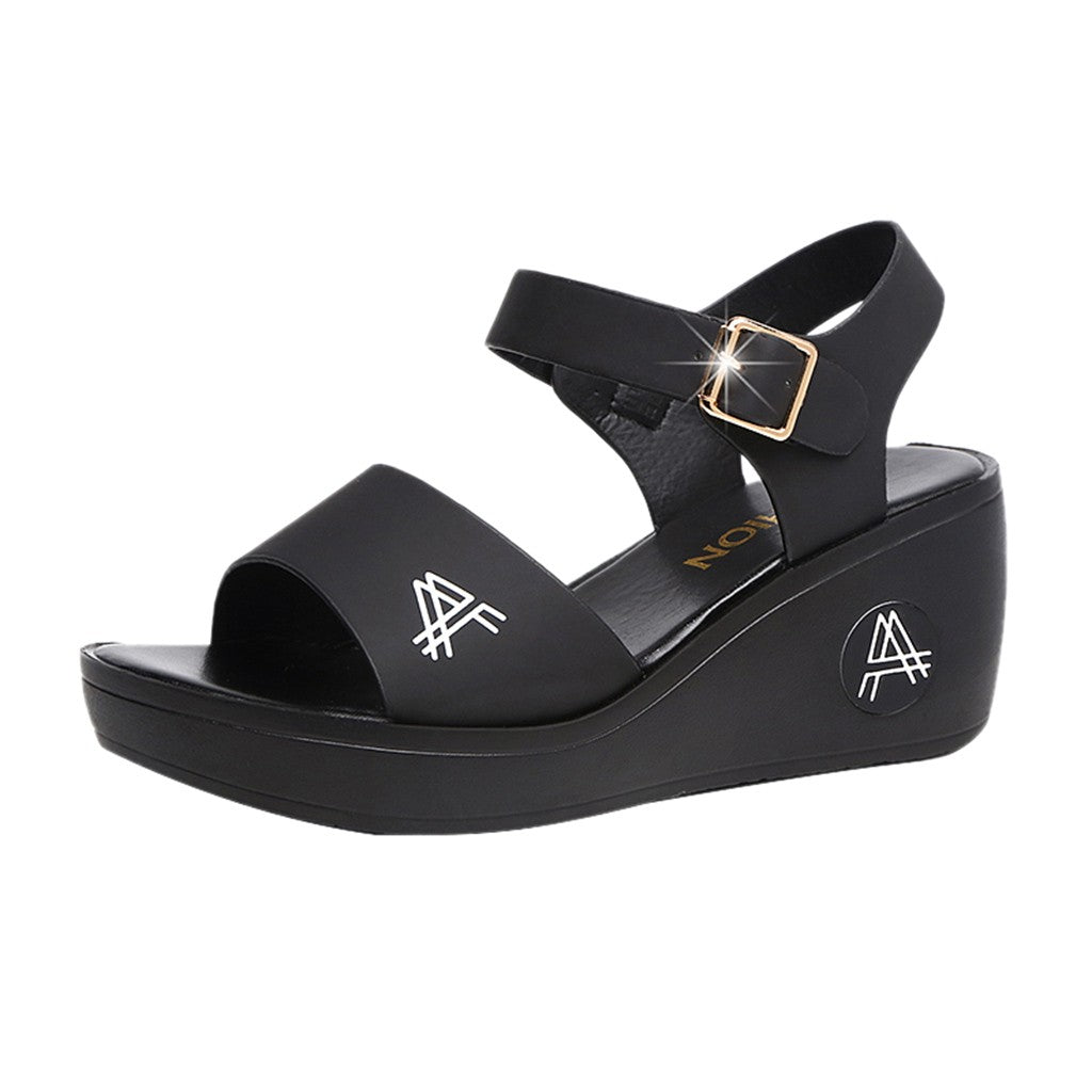 The Elda Roman Wedge sandals