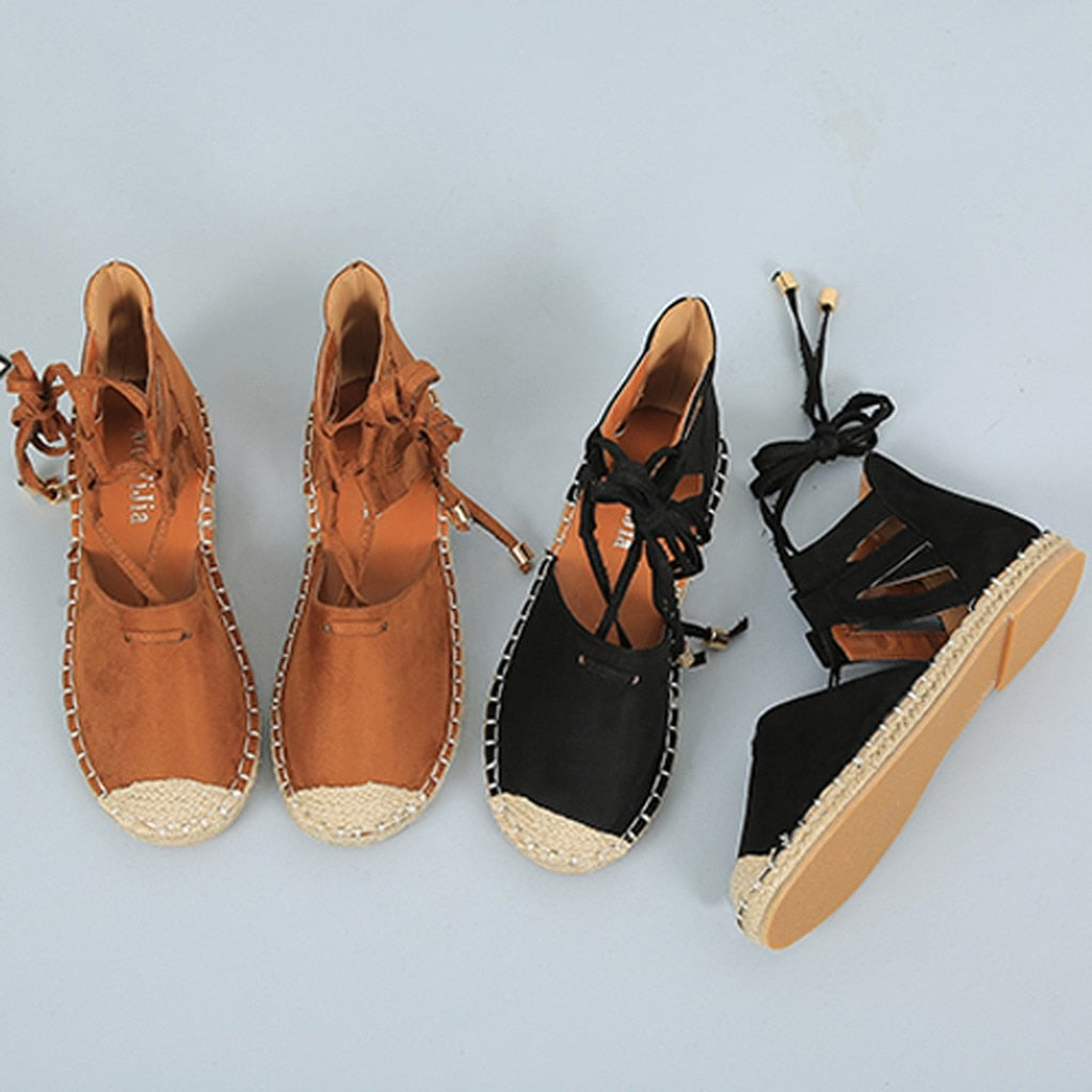 The Nives Espadrilles Wedge Sandals