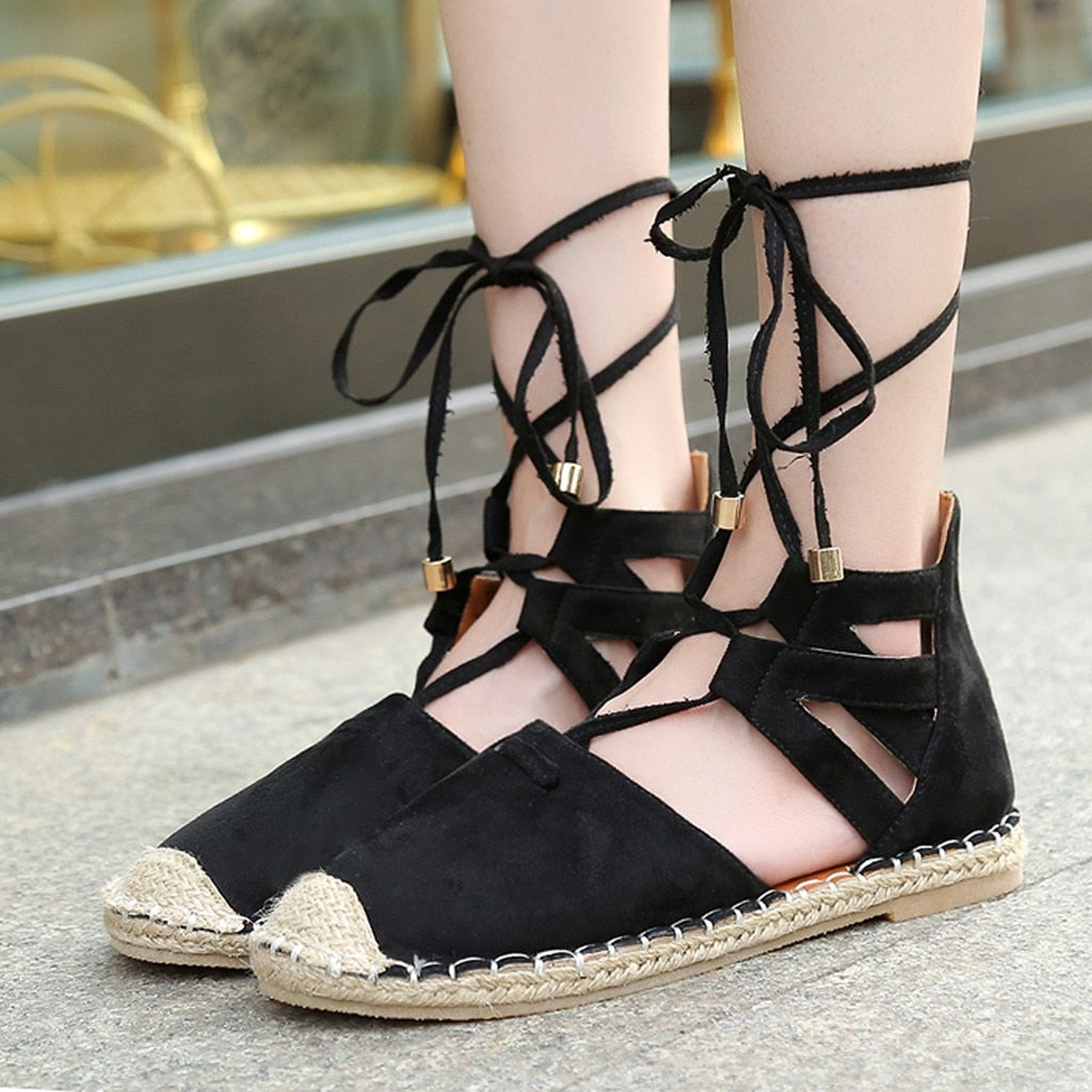 The Nives Espadrilles Wedge Sandals