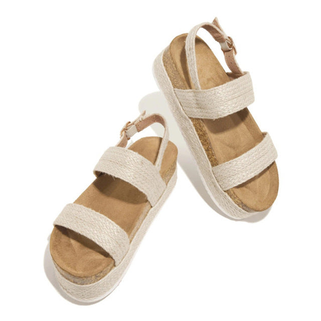 The Ada Beach Wedge Sandals