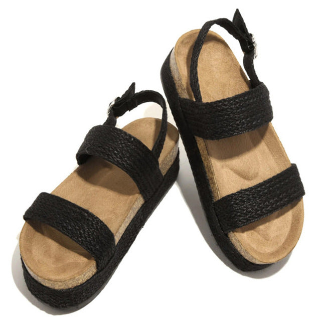 The Ada Beach Wedge Sandals