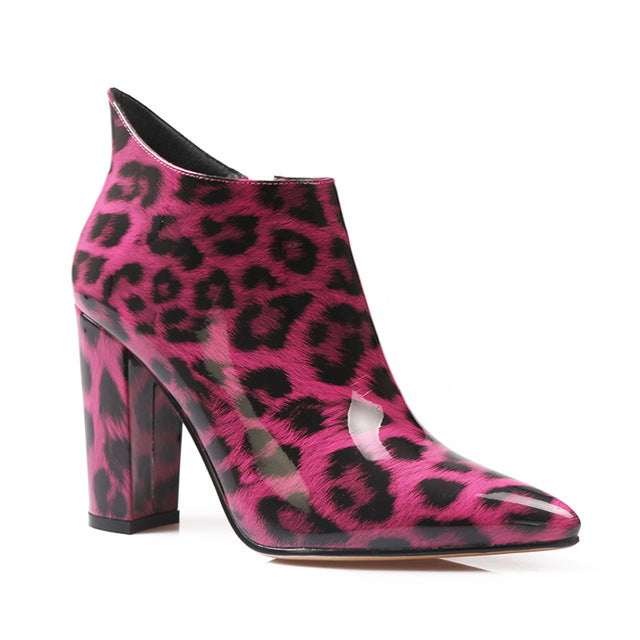 The leopard Snake Style Booties