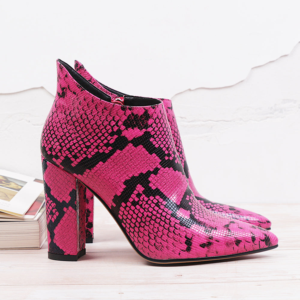 The leopard Snake Style Booties