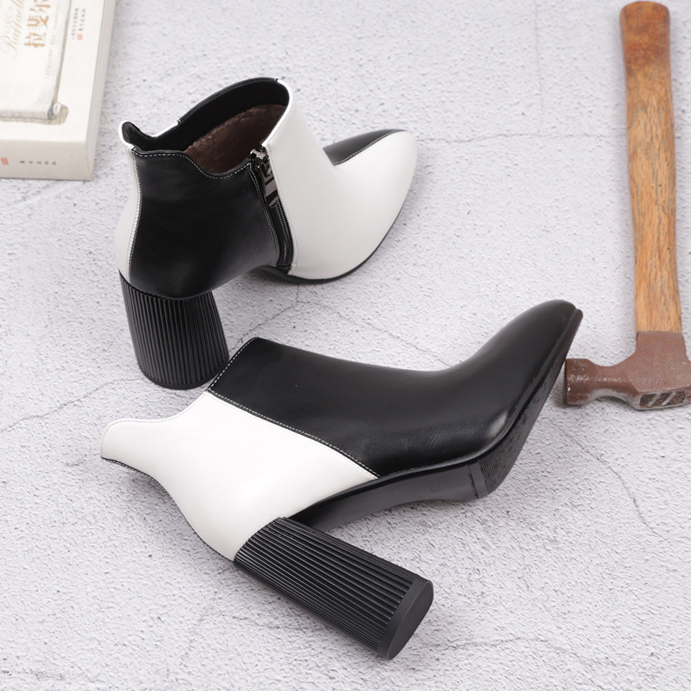 The Black & White Booties