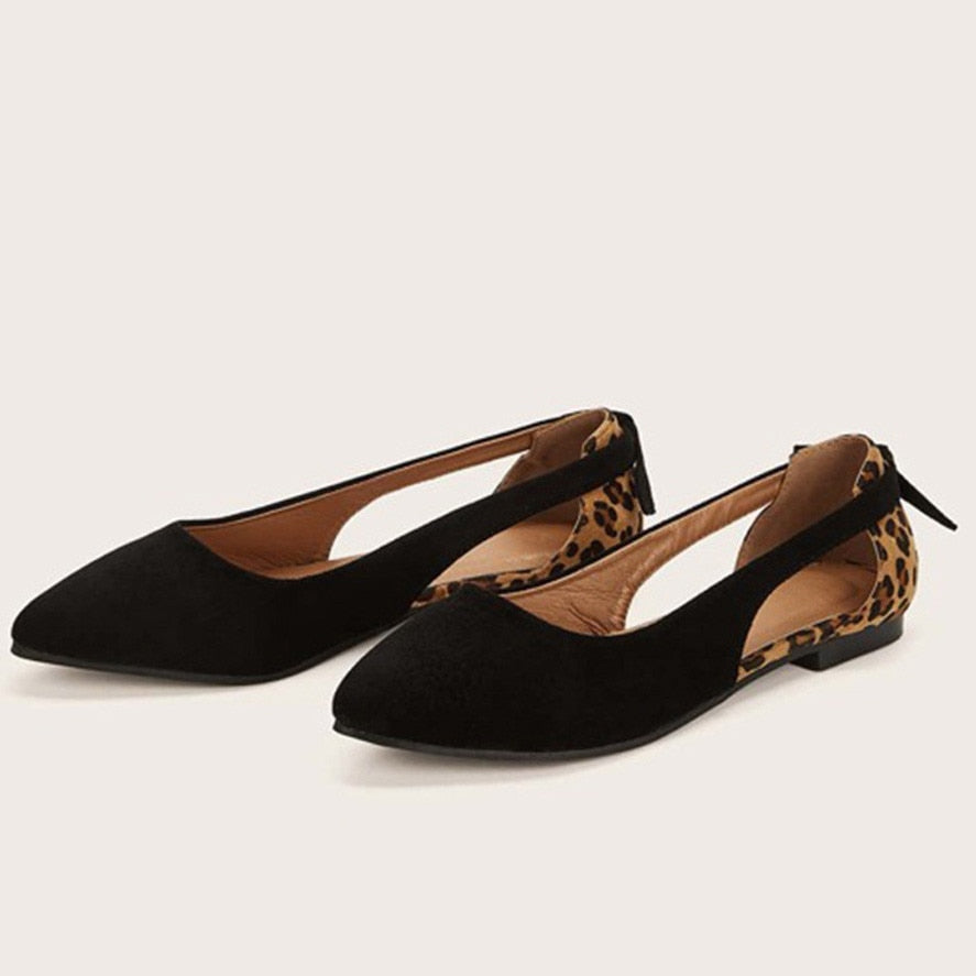 The Orla Leopard Flat Shoes