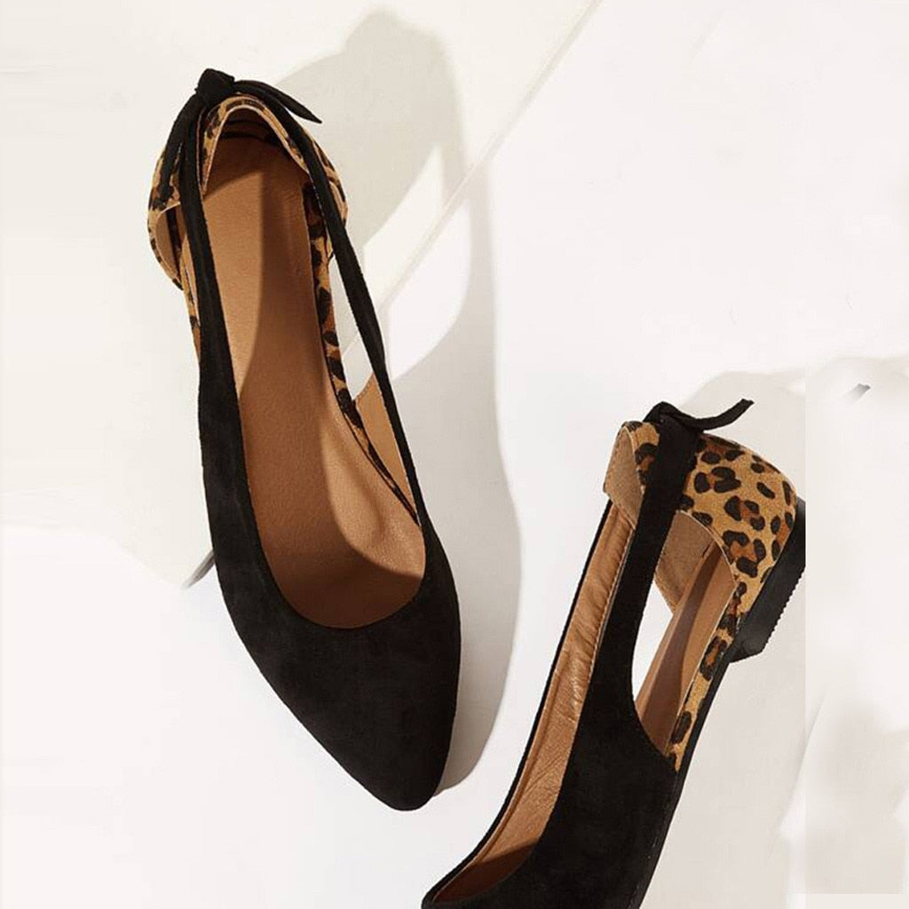 The Orla Leopard Flat Shoes