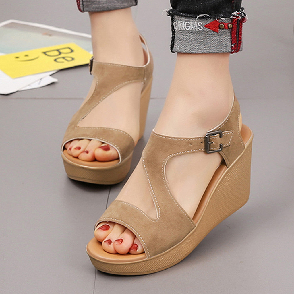 The Zia Vintage Wedge Sandals