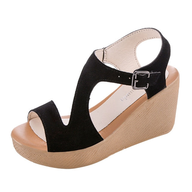 The Zia Vintage Wedge Sandals