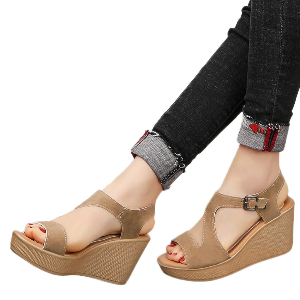 The Zia Vintage Wedge Sandals