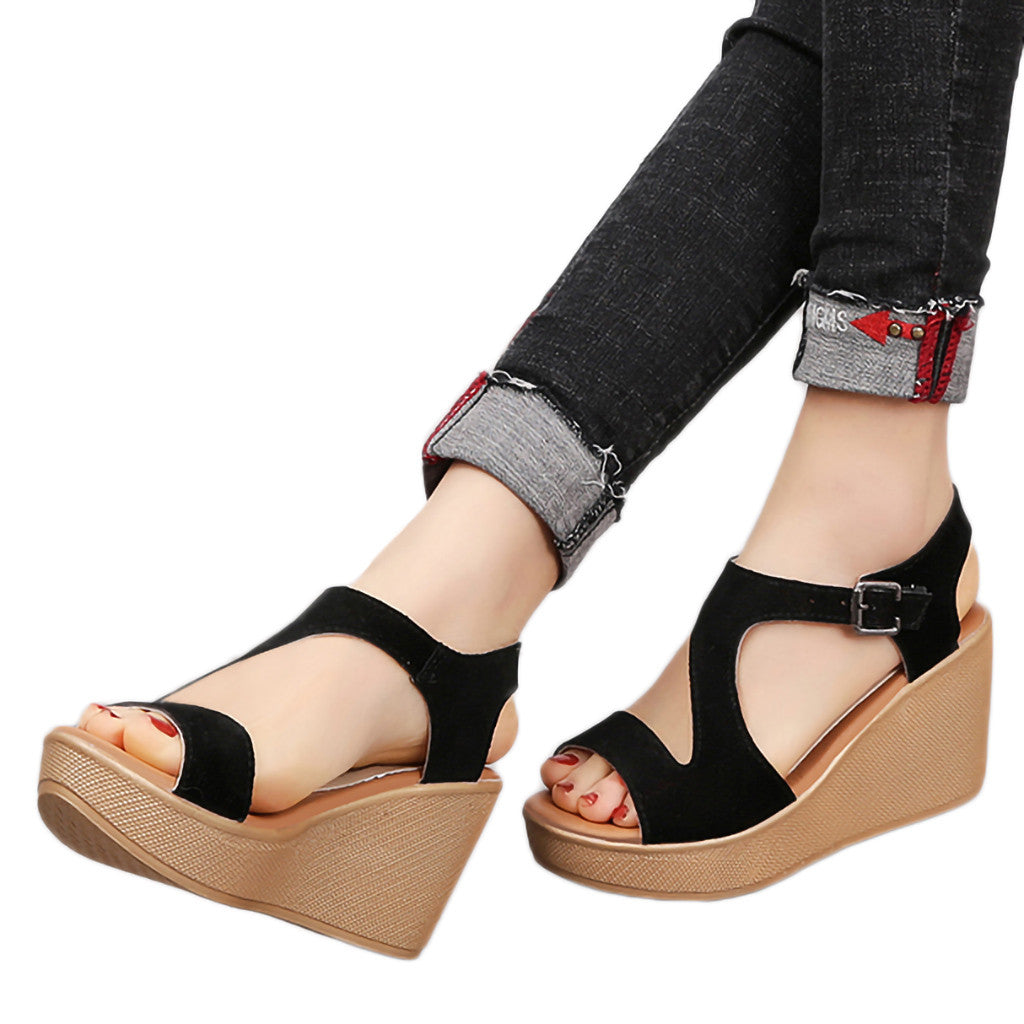 The Zia Vintage Wedge Sandals