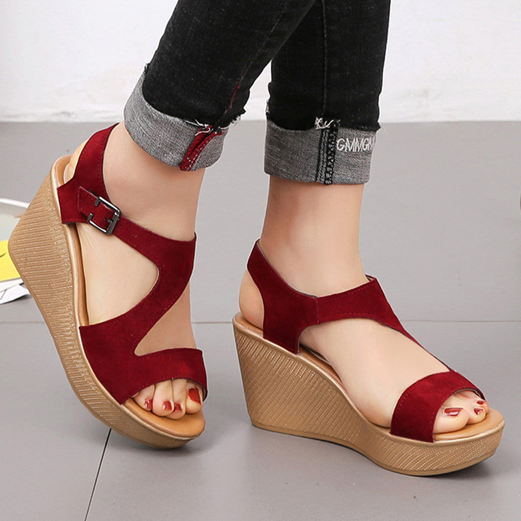 The Zia Vintage Wedge Sandals